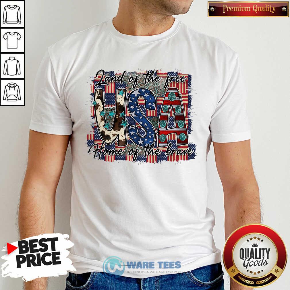 Land Of The Free USA Home Of The Brave Shirt - Image 4