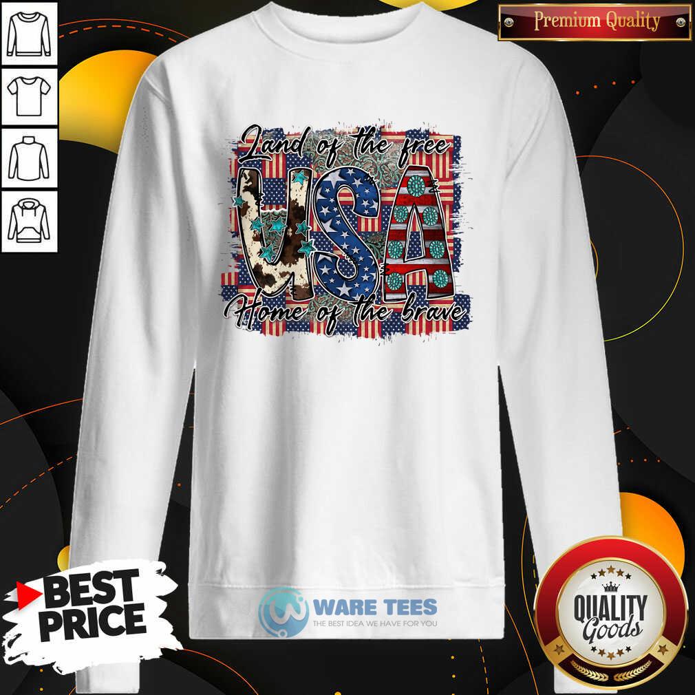 Land Of The Free USA Home Of The Brave Shirt - Image 3