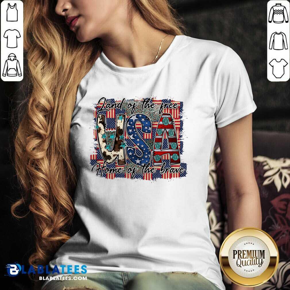 Land Of The Free USA Home Of The Brave Shirt - Image 2