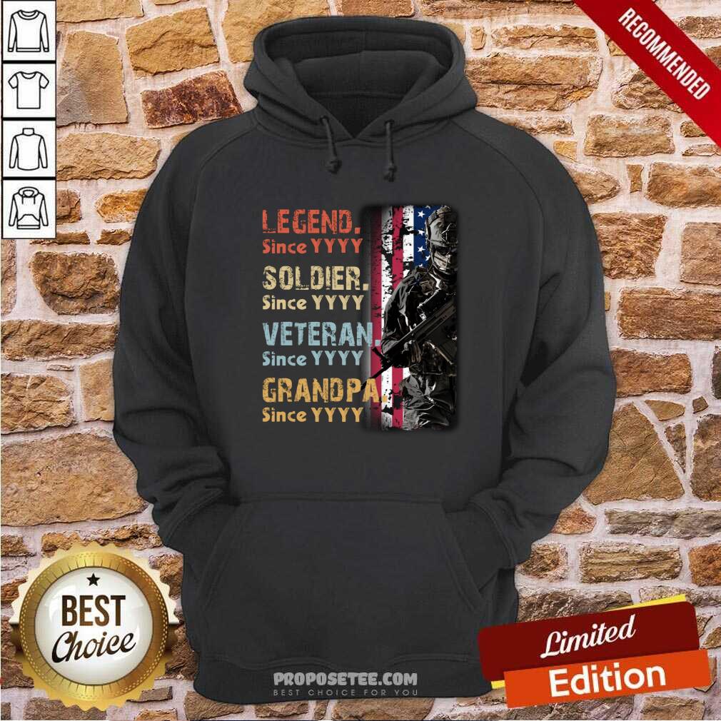 Legend Soldier Veteran Grandpa Shirt - Image 2