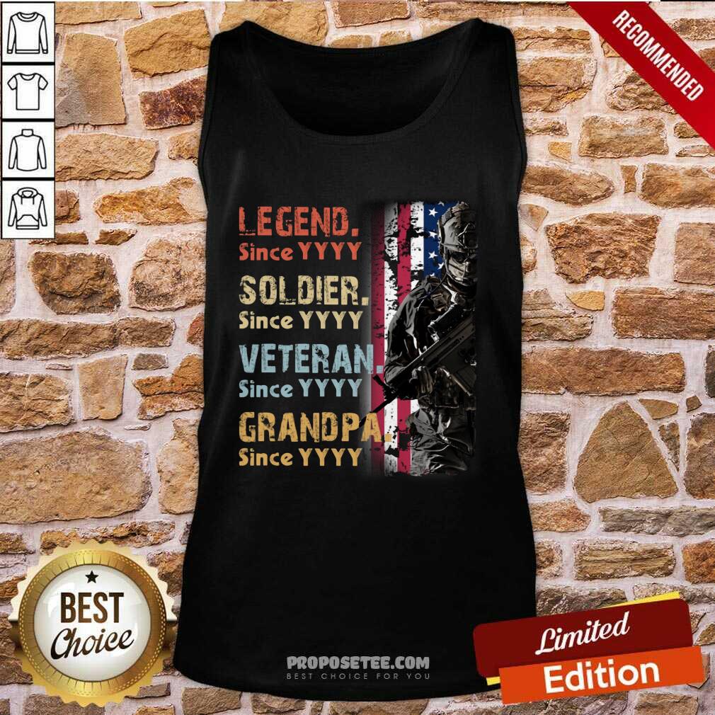 Legend Soldier Veteran Grandpa Shirt - Image 4