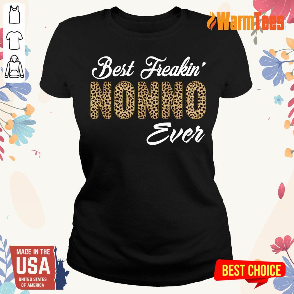 Leopard Best Freakin Nonno Ever Shirt - Image 3
