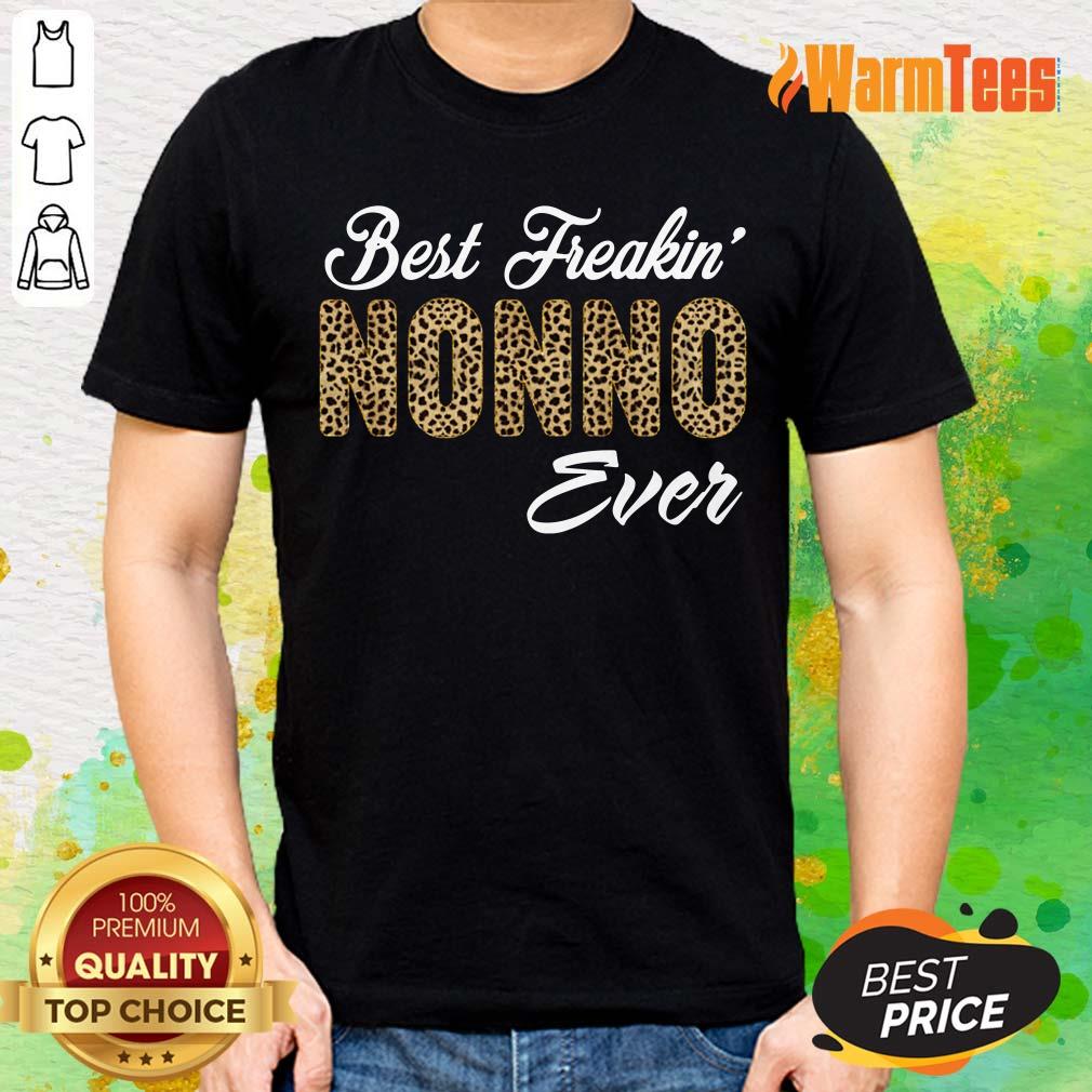 Leopard Best Freakin Nonno Ever Shirt