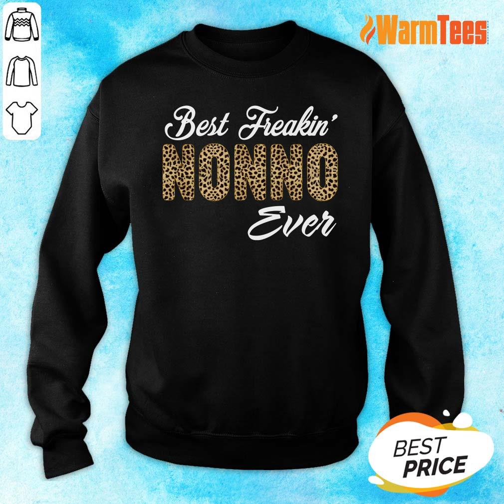 Leopard Best Freakin Nonno Ever Shirt - Image 2