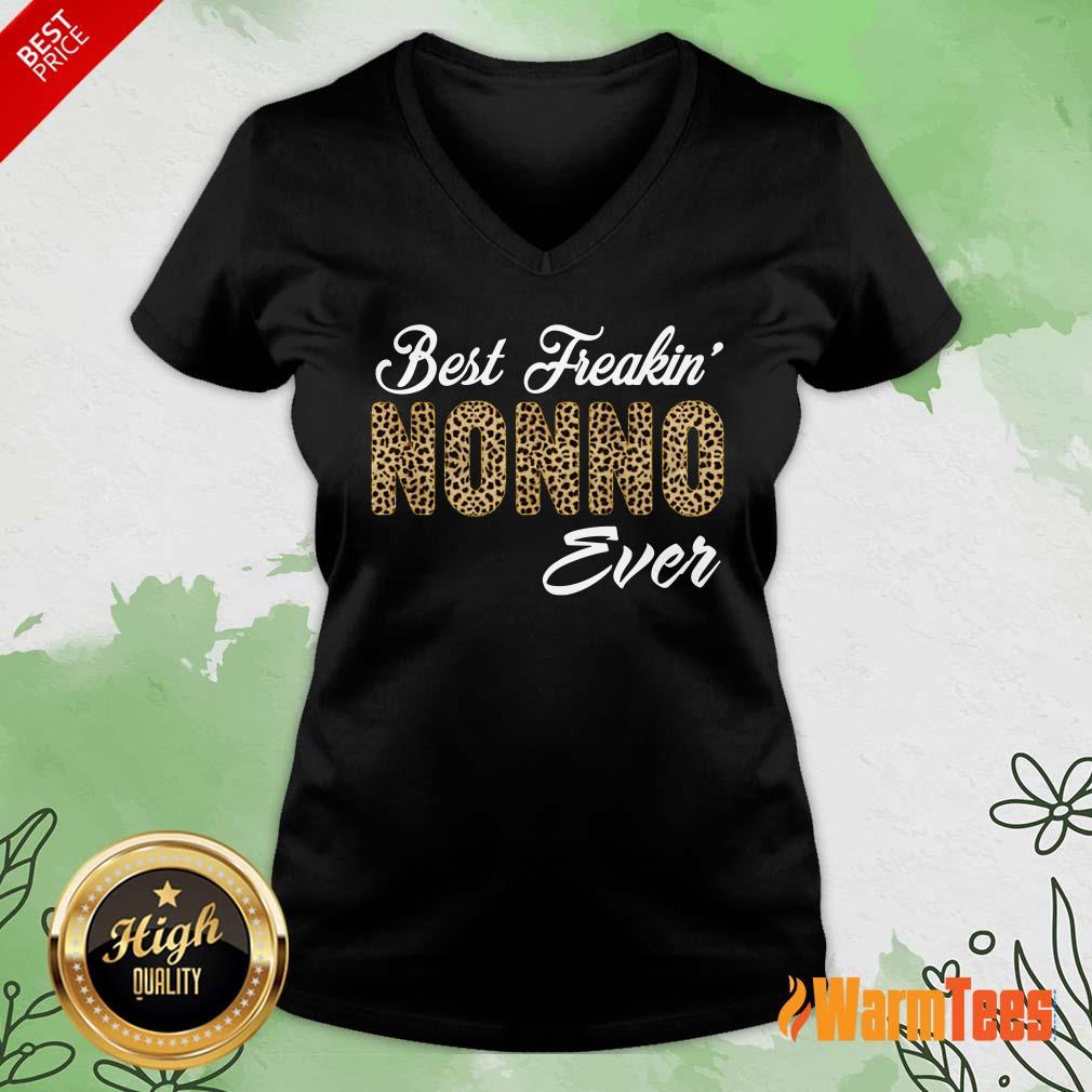Leopard Best Freakin Nonno Ever Shirt - Image 5