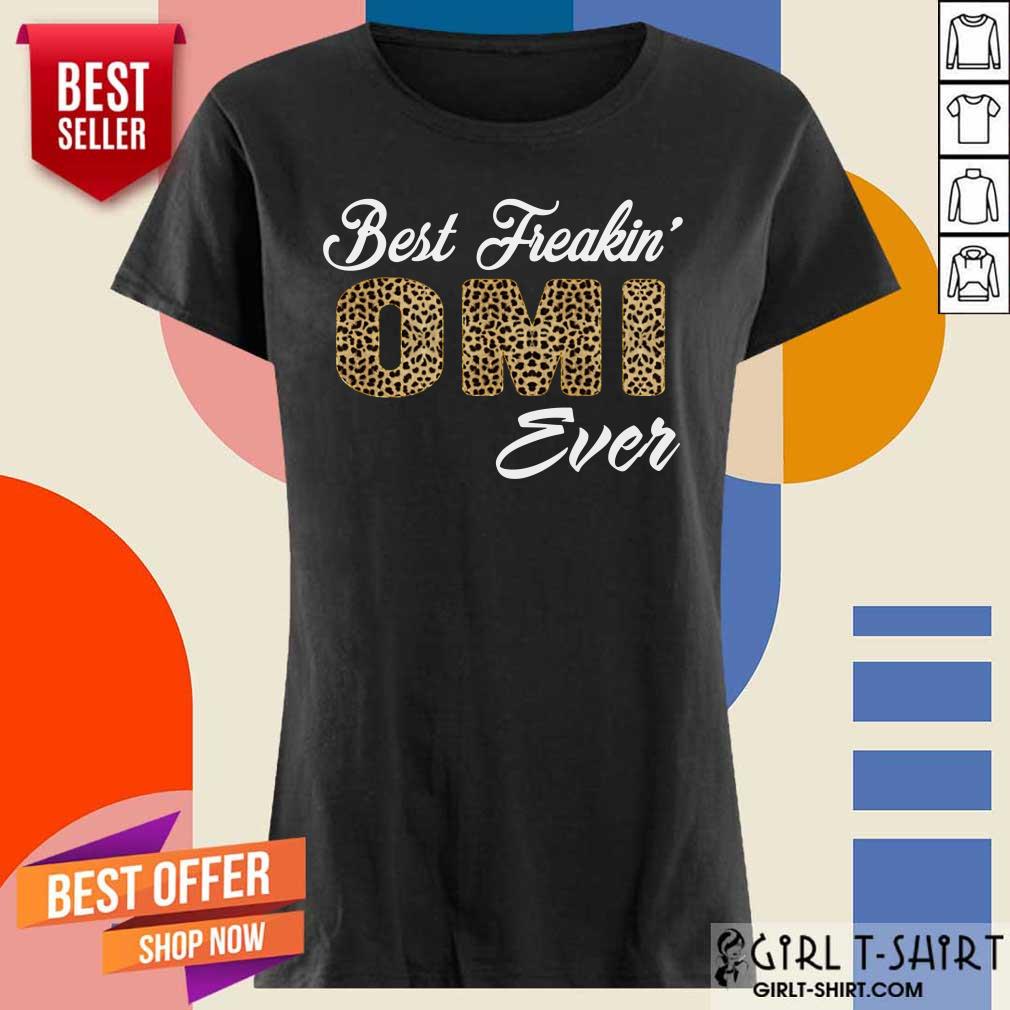 Leopard Best Freakin Omi Ever Shirt - Image 3