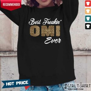Alternative view of Leopard Best Freakin Omi Ever Shirt