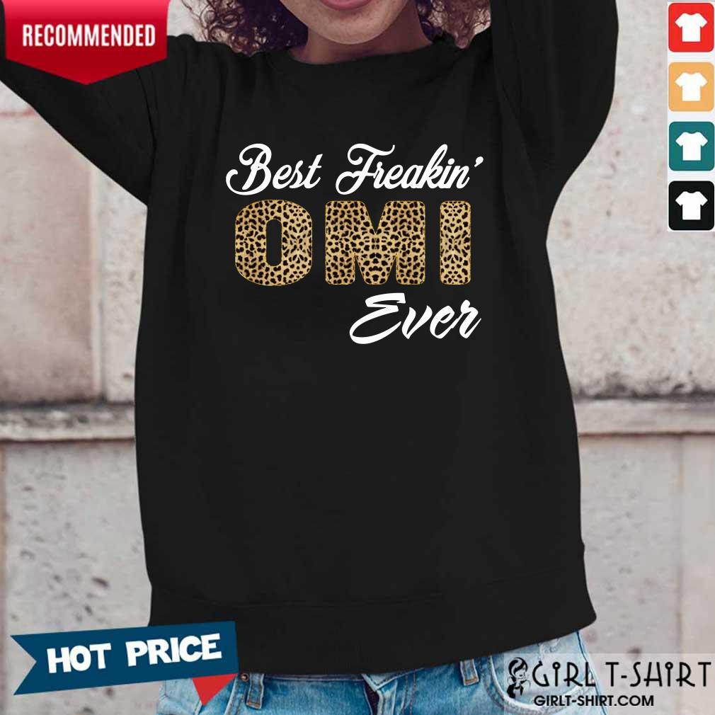 Leopard Best Freakin Omi Ever Shirt - Image 2