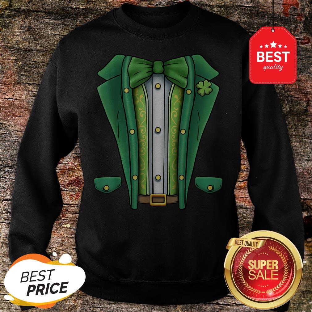 Leprechaun Costume Tuxedo Boys Kids St Patricks Day Men Girl T-Shirt - Image 2