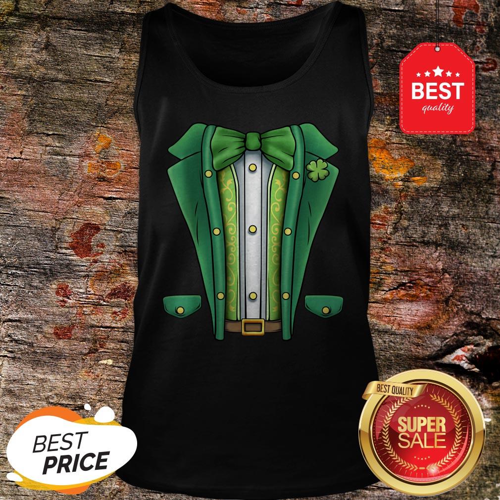 Leprechaun Costume Tuxedo Boys Kids St Patricks Day Men Girl T-Shirt - Image 5