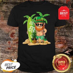 Leprechaun Hawaiian Surfing St Patricks Day Hawaii Men Women T-Shirt