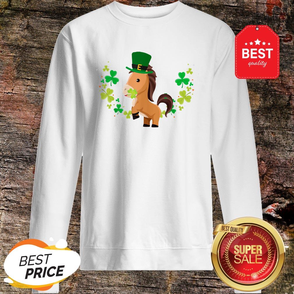 Leprechaun Horse Shamrock For Kids St.Patrick’s Day T-Shirt - Image 5