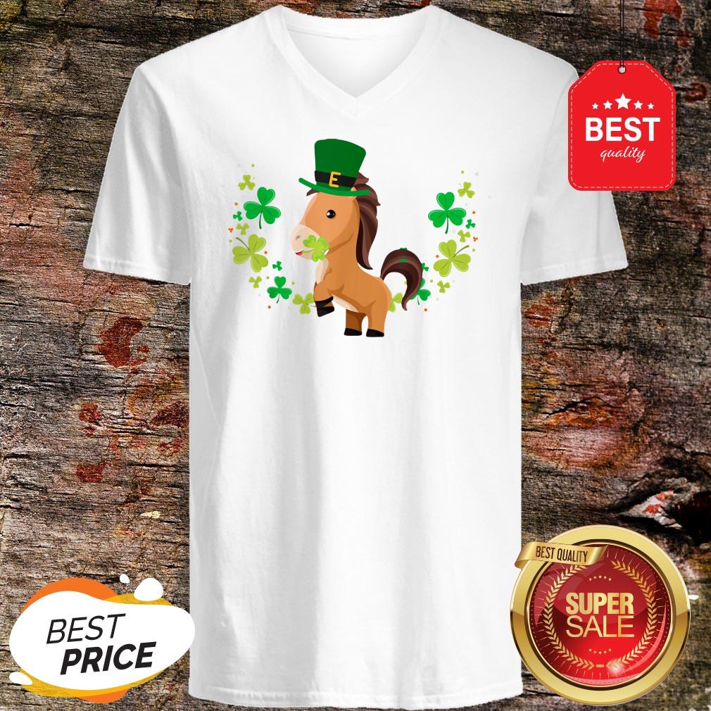 Leprechaun Horse Shamrock For Kids St.Patrick’s Day T-Shirt - Image 3