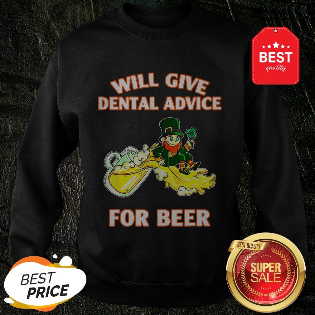 Leprechaun Will Give Dental Advice For Beer St. Patrick’s Day Shirt - Image 4