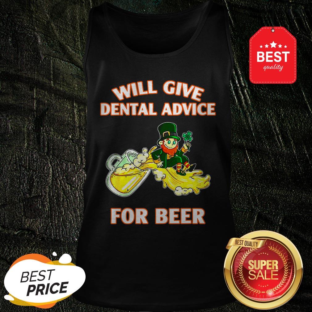 Leprechaun Will Give Dental Advice For Beer St. Patrick’s Day Shirt - Image 3