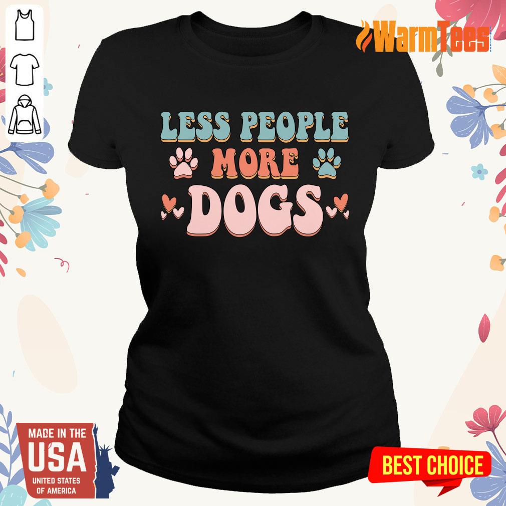 Less People More Dogs Shirt - Image 2