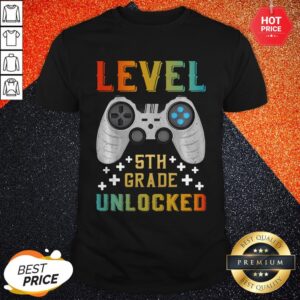 Level 5th Grade Unlocked Gamer Back To School Shirt