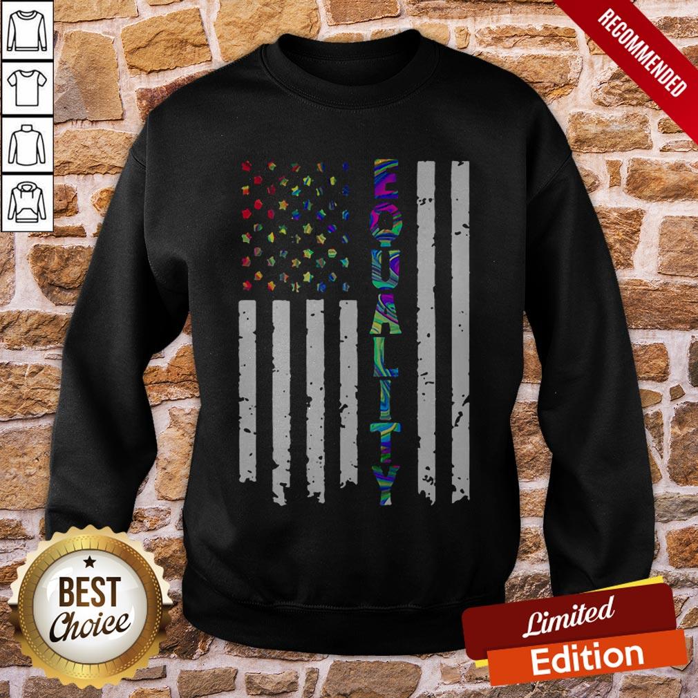LGBT American Flag Equality 4th Of July Independence Day Shirt - Image 4