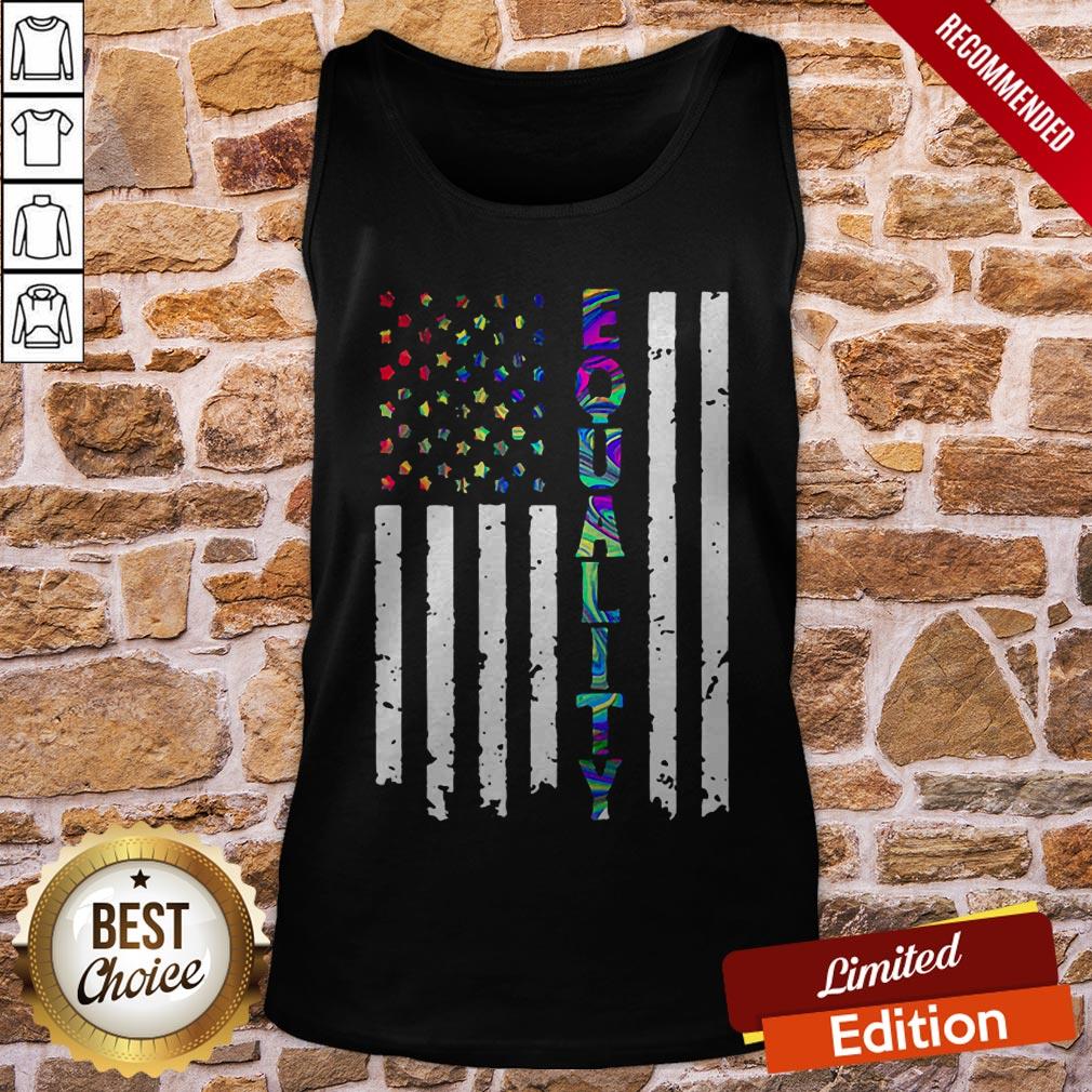 LGBT American Flag Equality 4th Of July Independence Day Shirt - Image 3