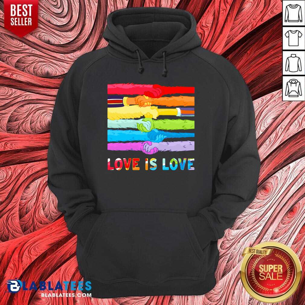 LGBT Hands Love Is Love Shirt - Image 2