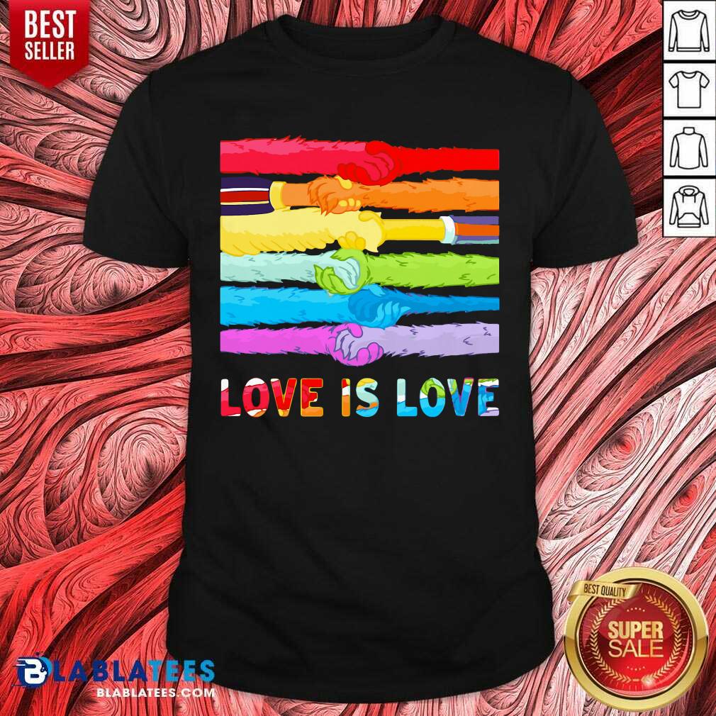 LGBT Hands Love Is Love Shirt