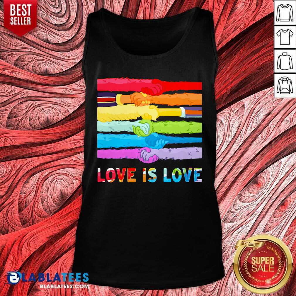 LGBT Hands Love Is Love Shirt - Image 4
