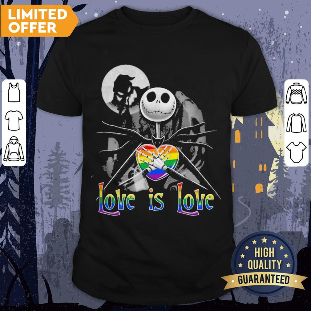 LGBT Jack Skellington Night Before Love Is Love Halloween Shirt