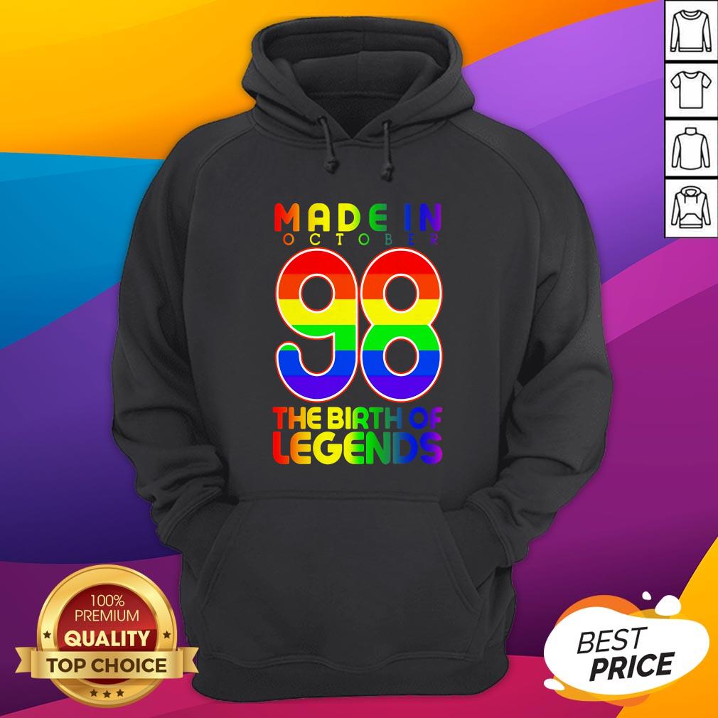 LGBT Made In October 98 The Birth Of Legends Shirt - Image 3