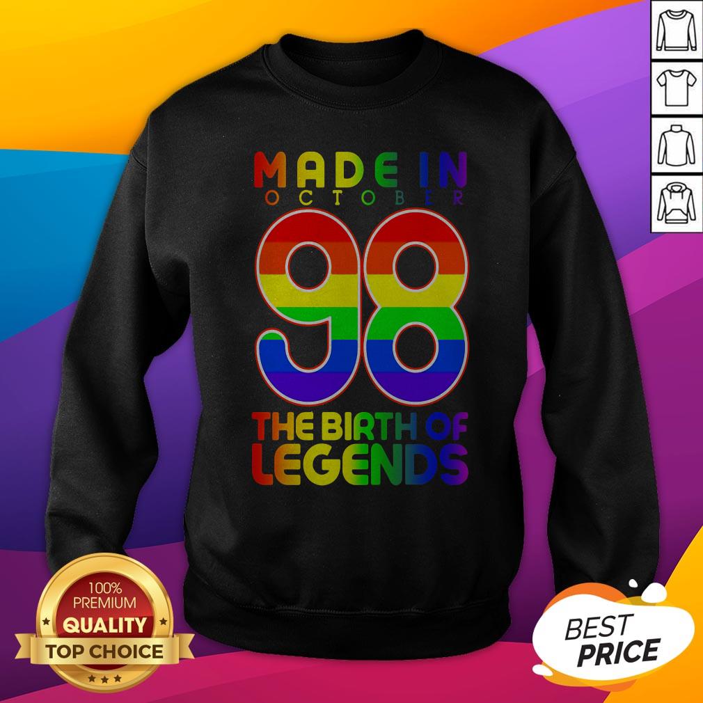 LGBT Made In October 98 The Birth Of Legends Shirt - Image 2