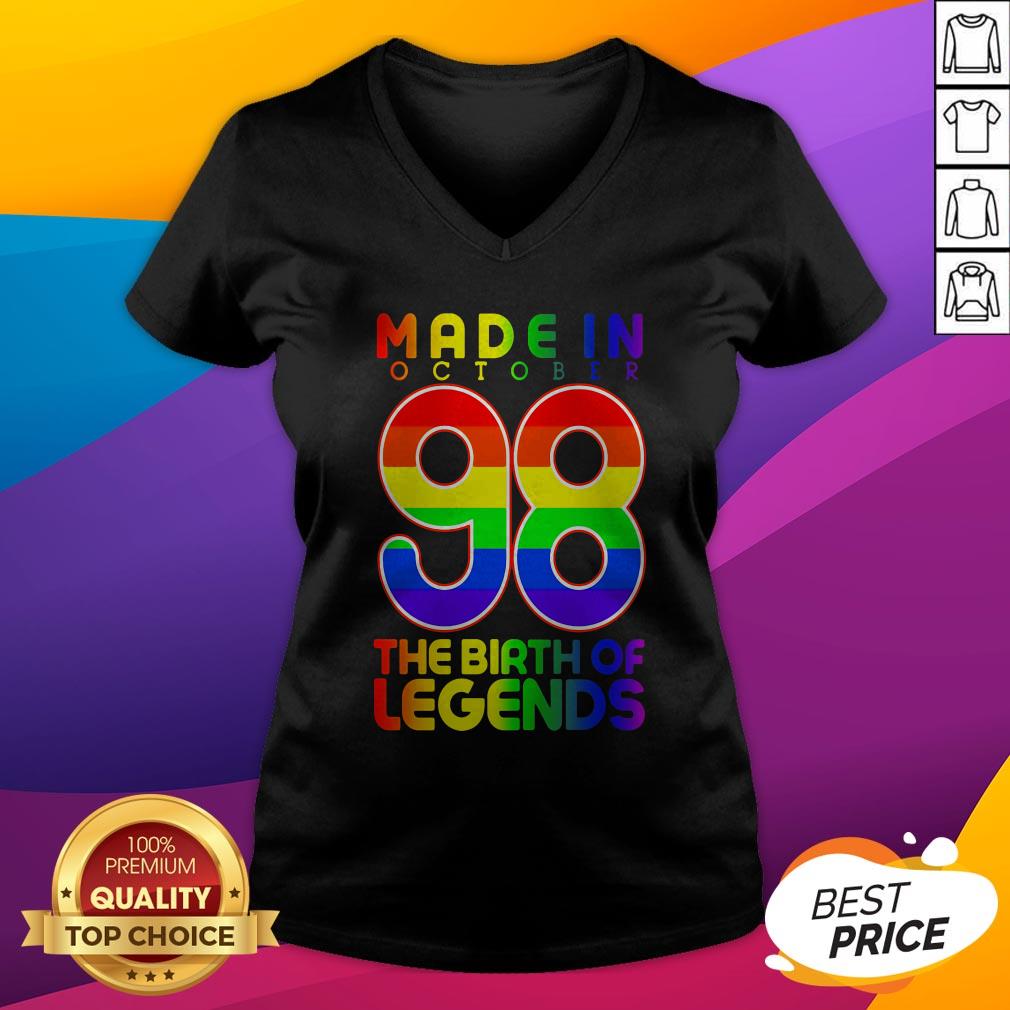 LGBT Made In October 98 The Birth Of Legends Shirt - Image 4