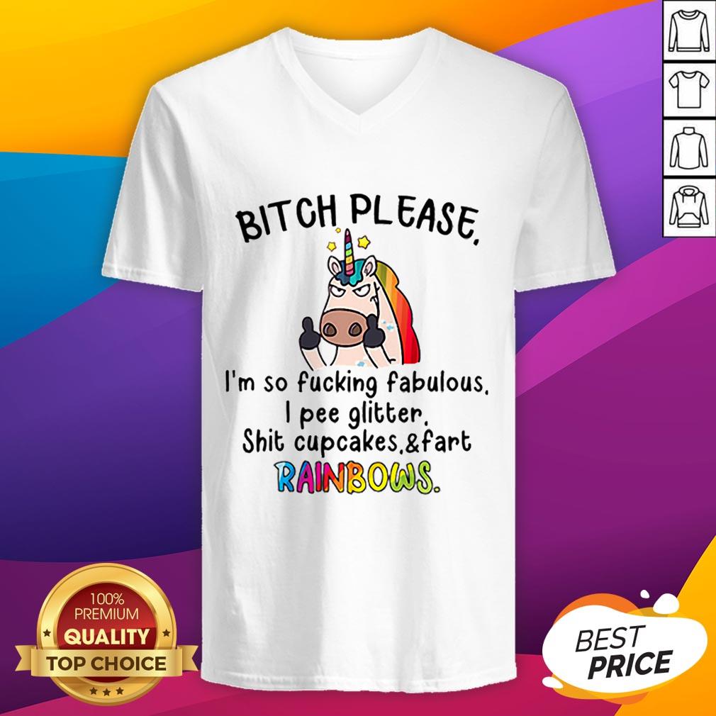 LGBT Unicorn Bitch Please I’m So Fucking Fabulous I Pee Rainbows Shirt - Image 4
