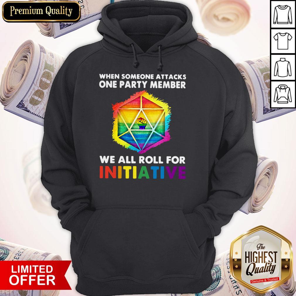 LGBT When Someone Attacks One Party Member We All Roll For Initiative Shirt - Image 5