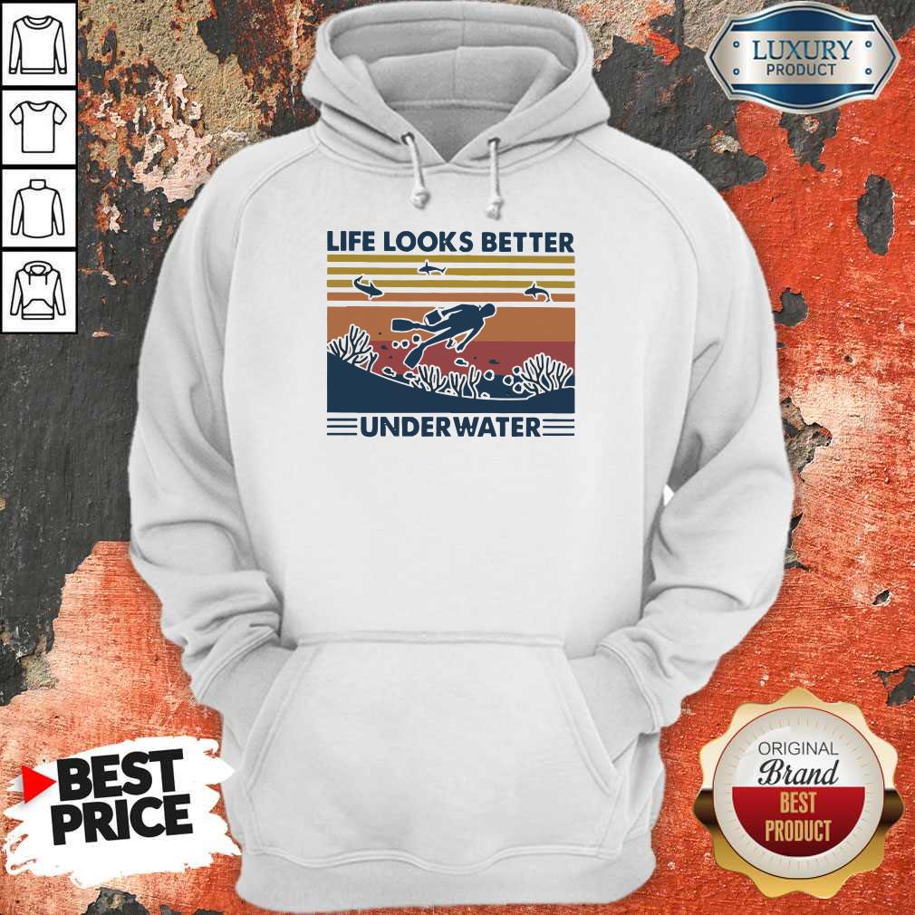 Life Looks Better Underwater Vintage Shirt - Image 2