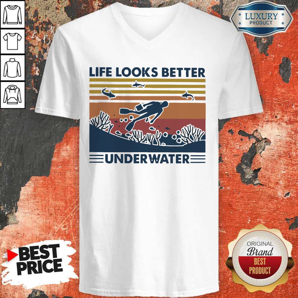 Life Looks Better Underwater Vintage Shirt - Image 4
