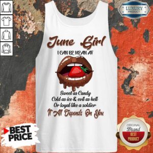Alternative view of Lips Strawberry June Girl All Depend On You Shirt
