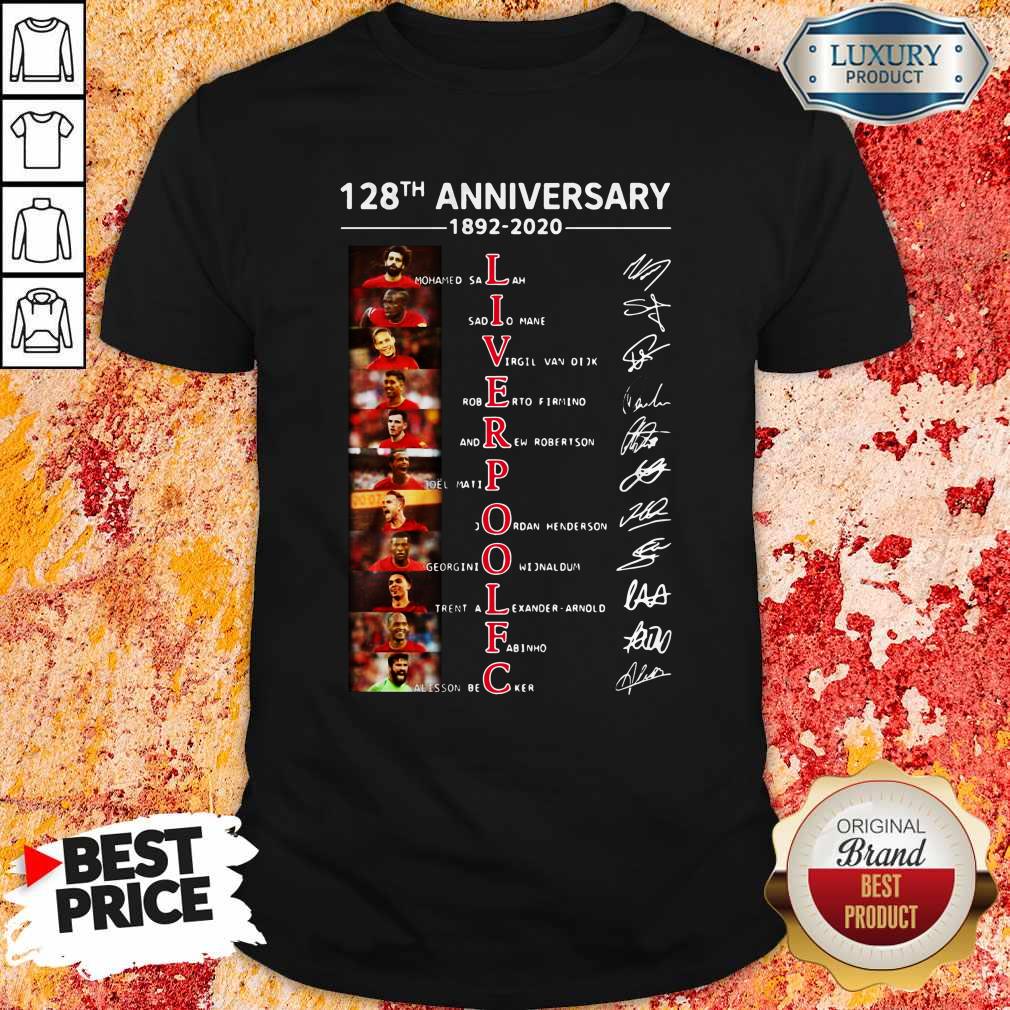 Liverpool 128th Anniversary 1892 2020 Signatures Shirt