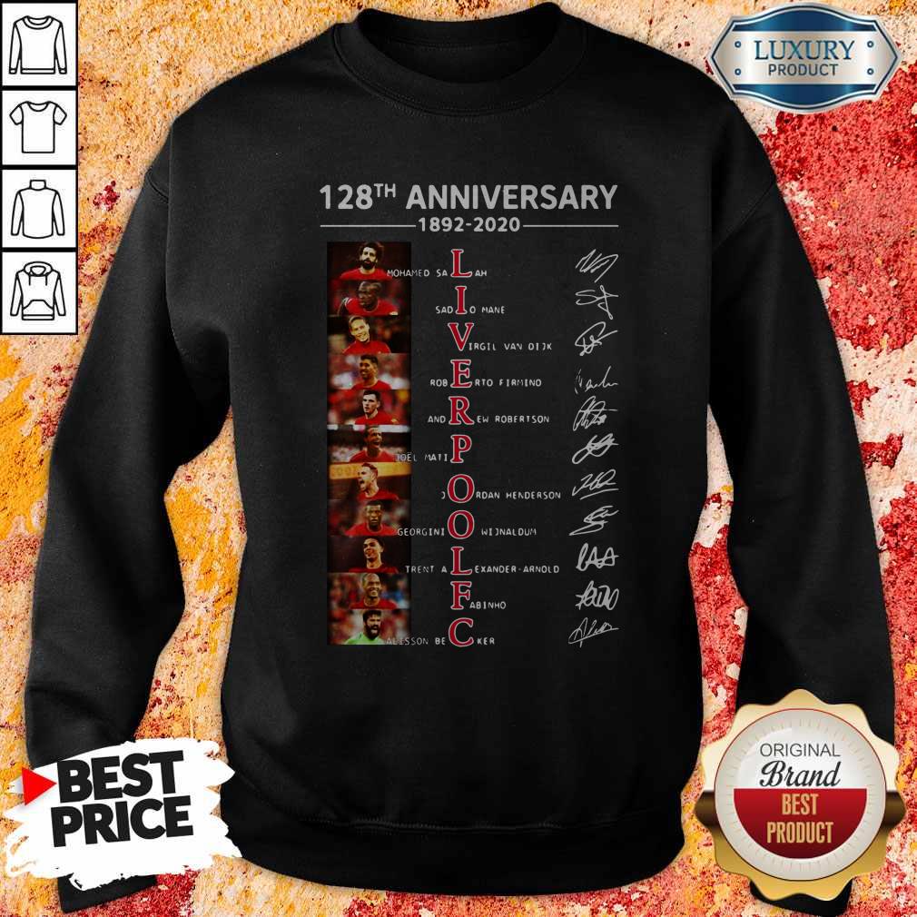 Liverpool 128th Anniversary 1892 2020 Signatures Shirt - Image 5