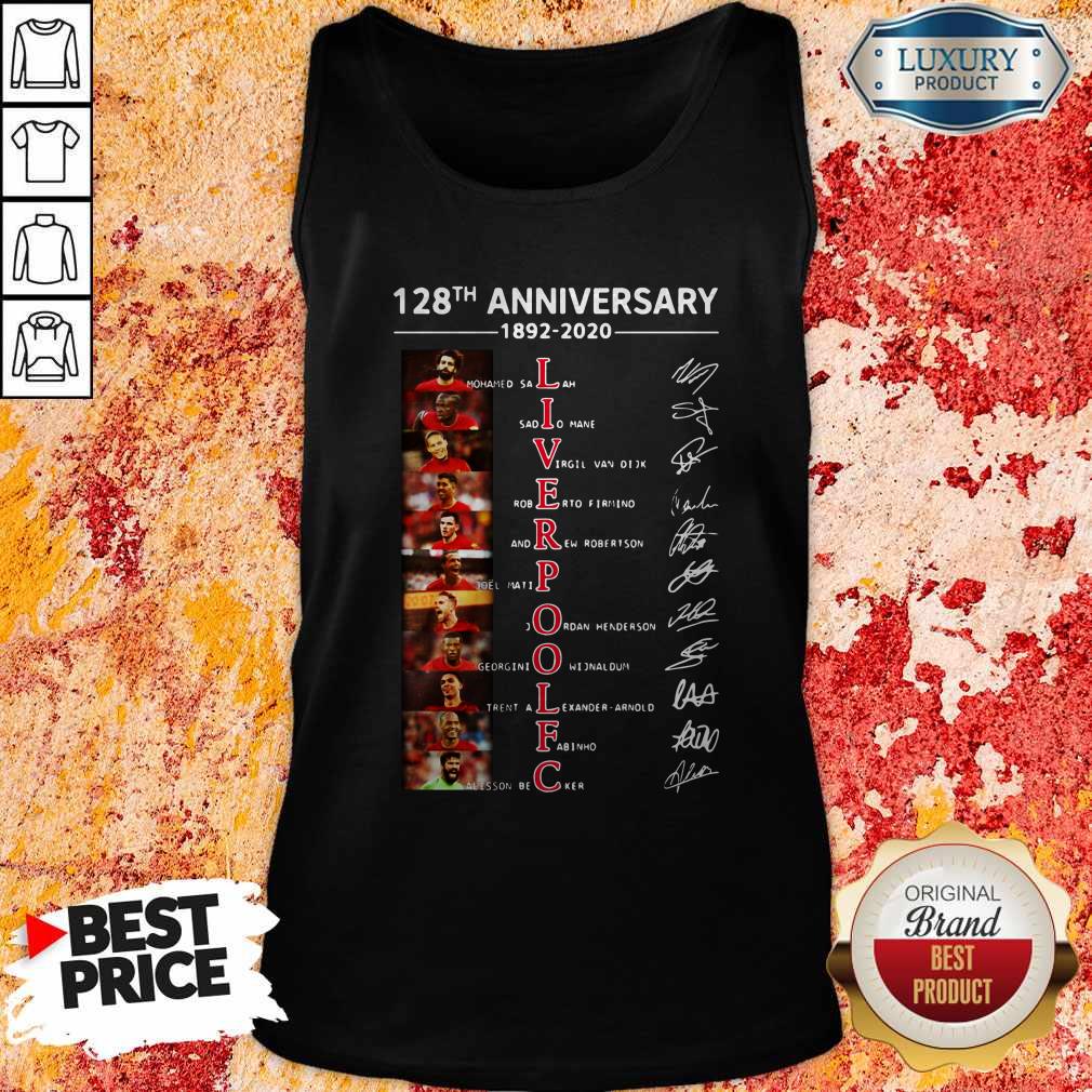 Liverpool 128th Anniversary 1892 2020 Signatures Shirt - Image 3