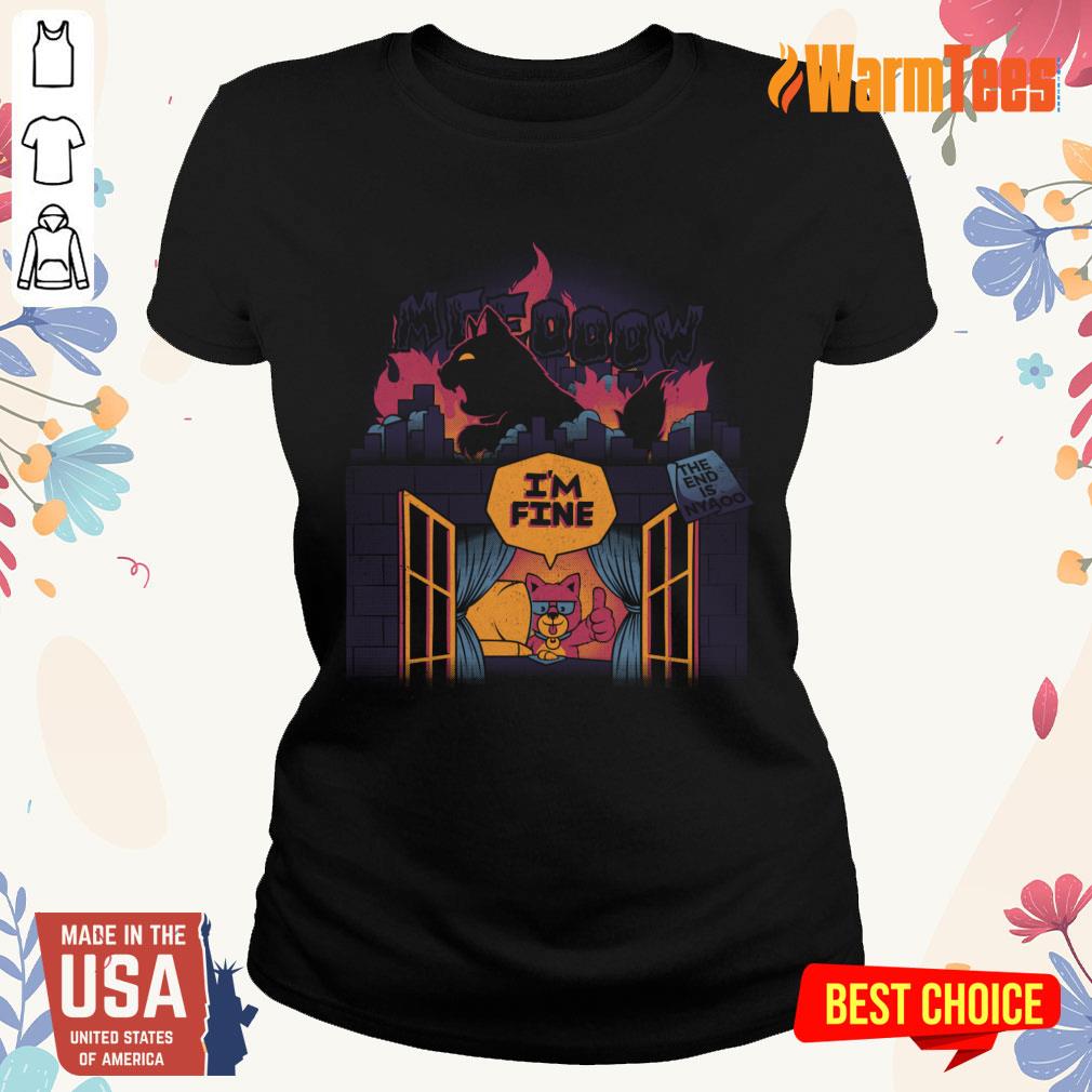 Lockdown Dog I'm Fine Home Office By Tobe Fonseca Shirt - Image 3