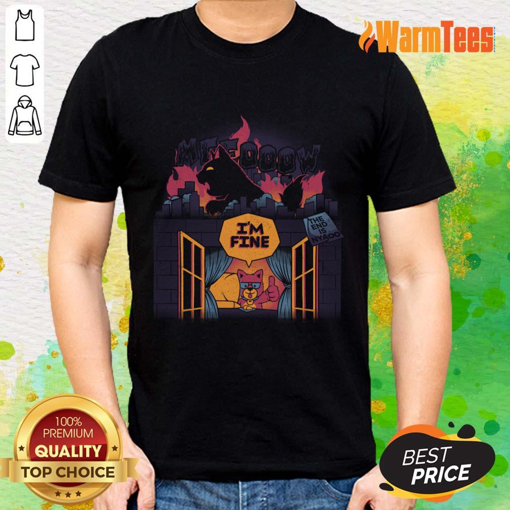 Lockdown Dog I'm Fine Home Office By Tobe Fonseca Shirt