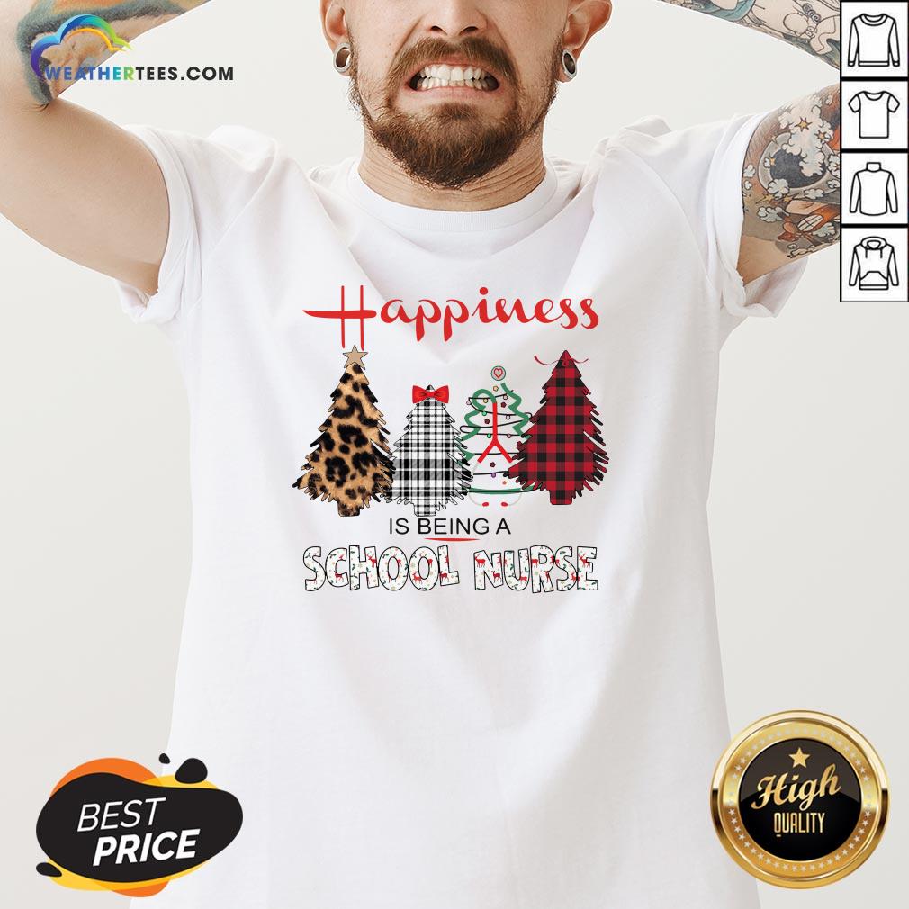 Look Happiness Is Being A School Nurse Christmas Shirt - Image 2
