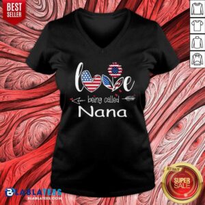 Alternative view of Love Being Called Nana 4th Of July Shirt