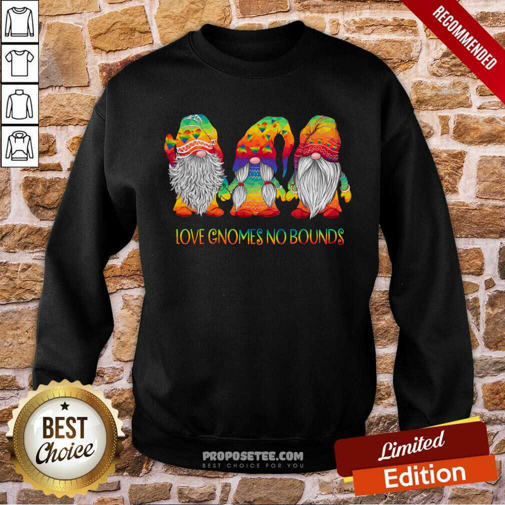 Love Gnomes No Bounds LGBT Shirt - Image 5