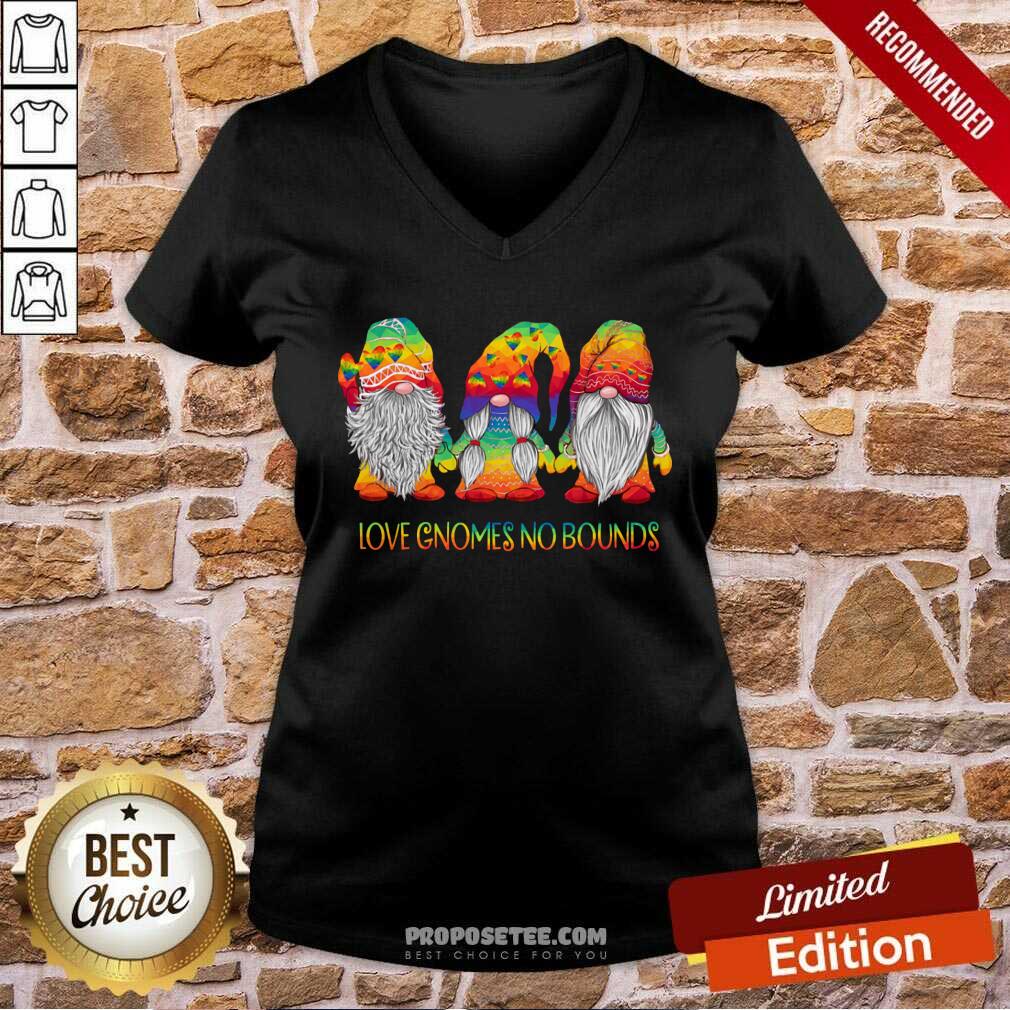 Love Gnomes No Bounds LGBT Shirt - Image 3