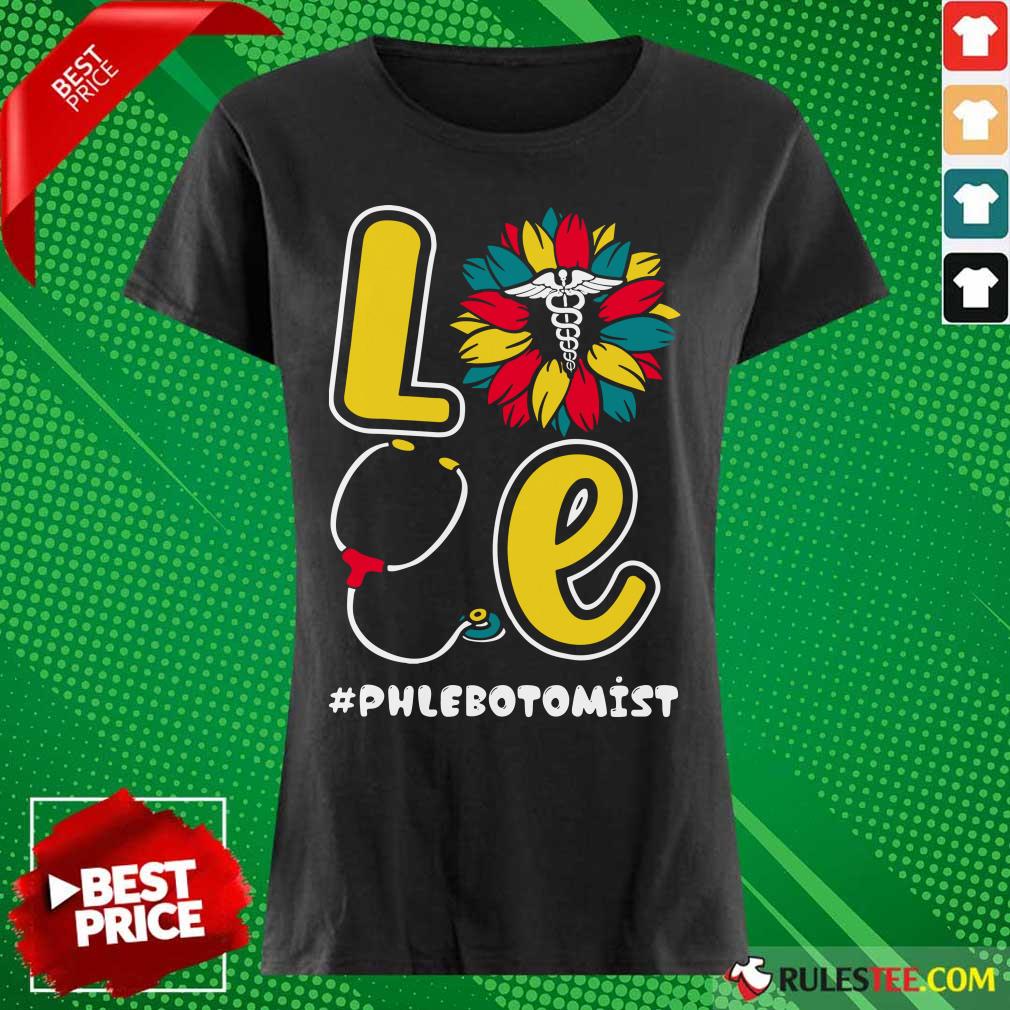 Love Nurse Medical Stethoscope Phlebotomist Shirt - Image 3