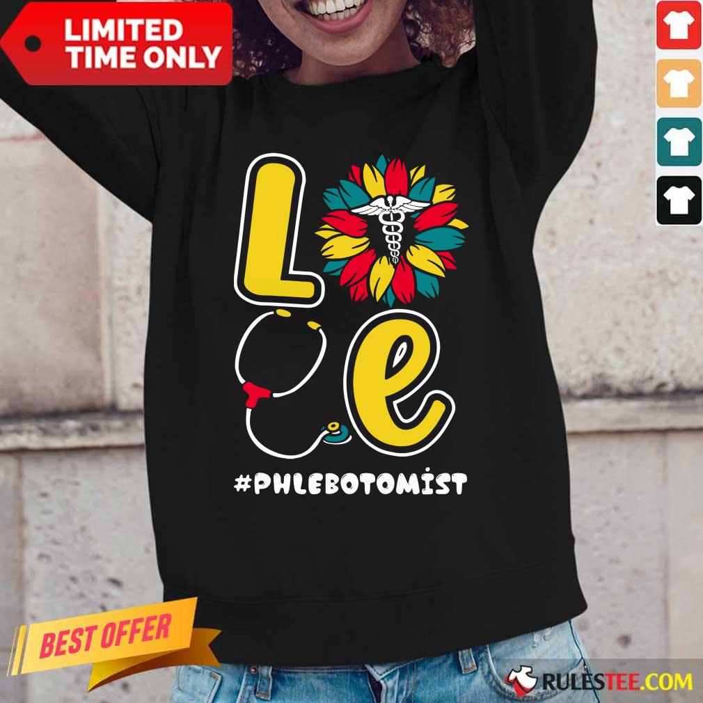 Love Nurse Medical Stethoscope Phlebotomist Shirt - Image 2
