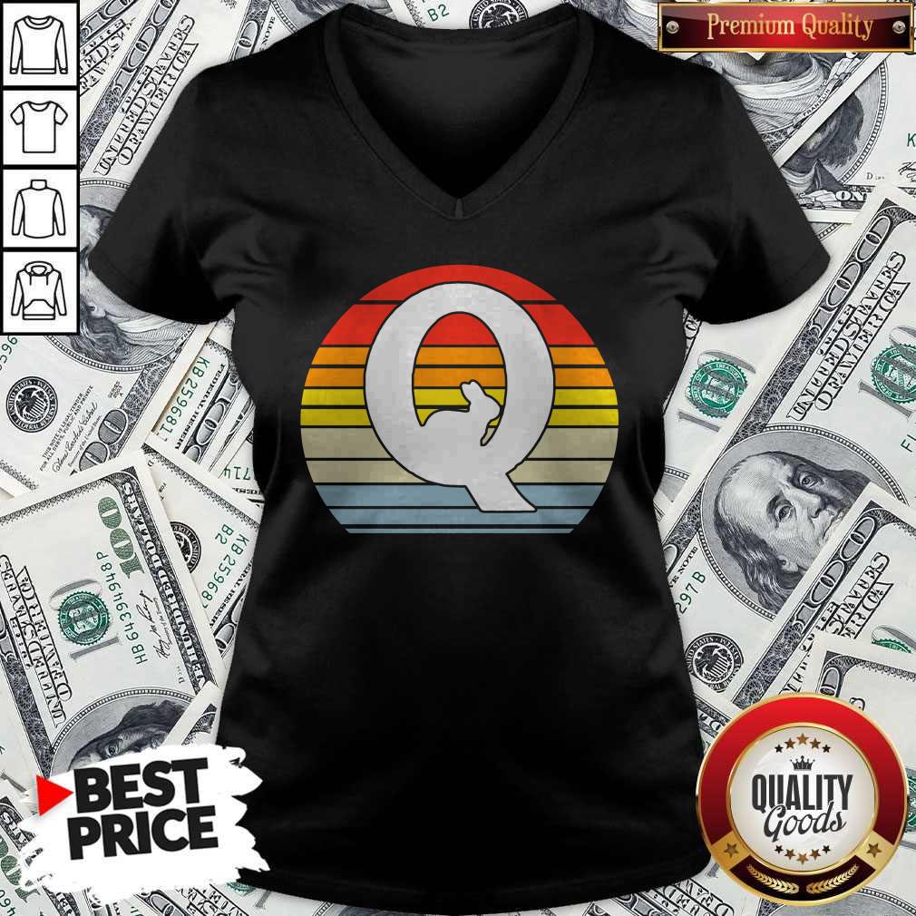 Love QAnon Rabbit White Q Cool WWG1WGA Vintage Retro Shirt - Image 2