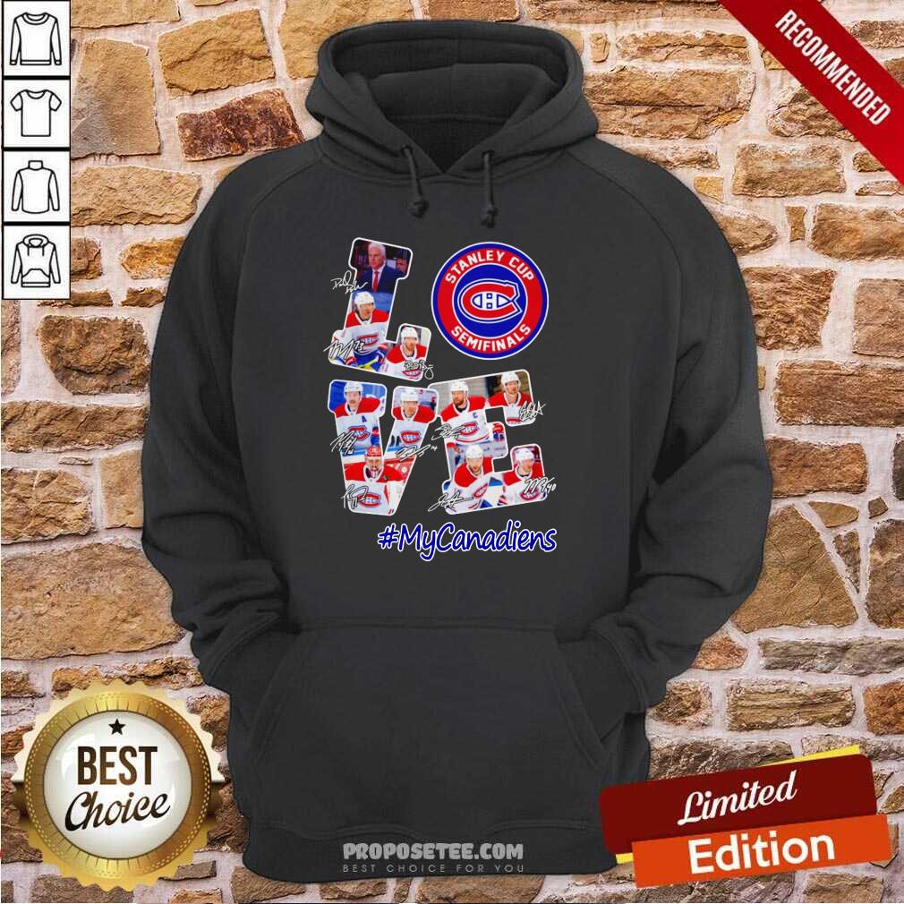 Love Stanley Cup Semifinals My Canadiens Signature Shirt - Image 2
