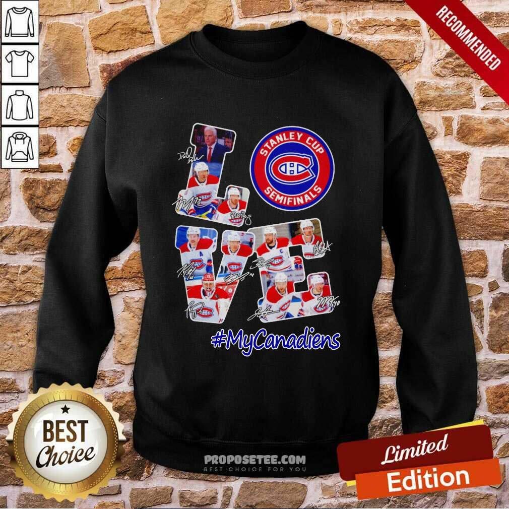 Love Stanley Cup Semifinals My Canadiens Signature Shirt - Image 5