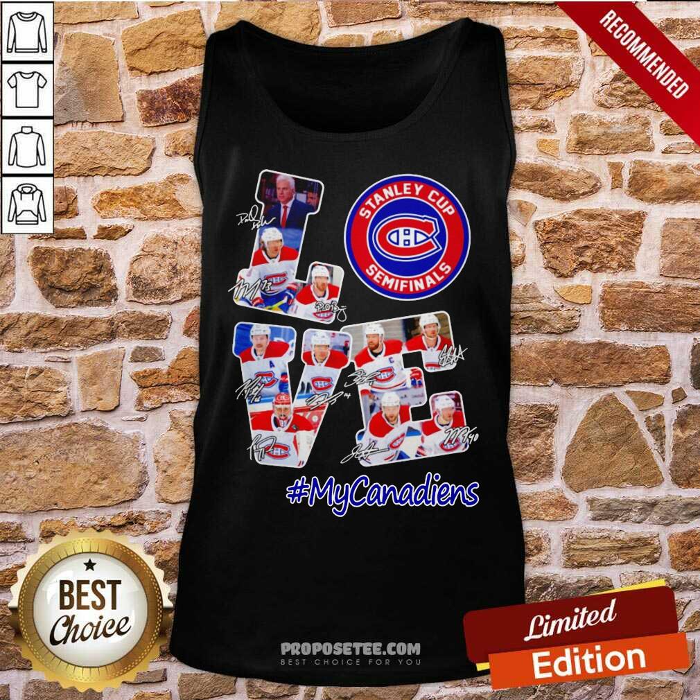 Love Stanley Cup Semifinals My Canadiens Signature Shirt - Image 4